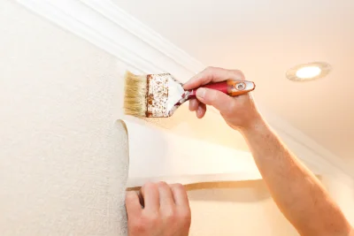 Pose de papier peint à Peaugres — revêtements muraux et toiles de verre